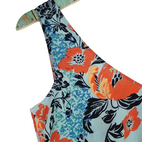 Cabi Aqua Mist Maya V-Neck Shift Mini Dress, Floral Print, Sz XS - Picture 6 of 11